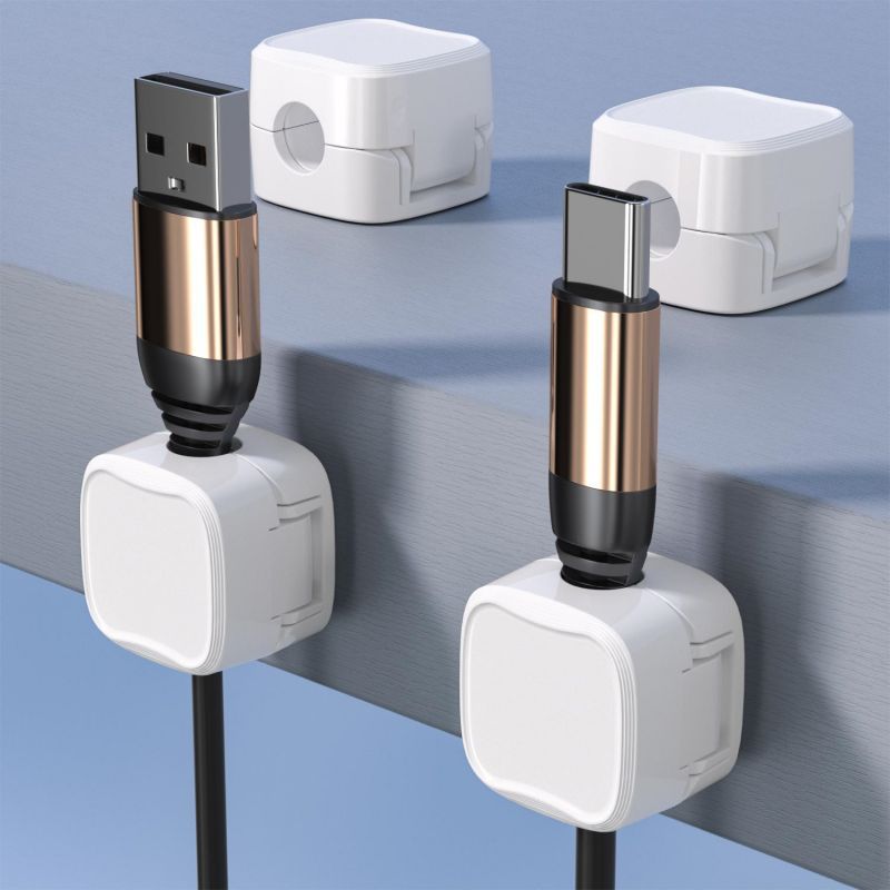 Clips Magnéticos para Cables (6 uds)