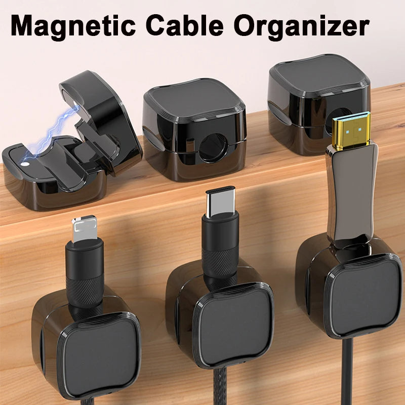 Clips Magnéticos para Cables (6 uds)