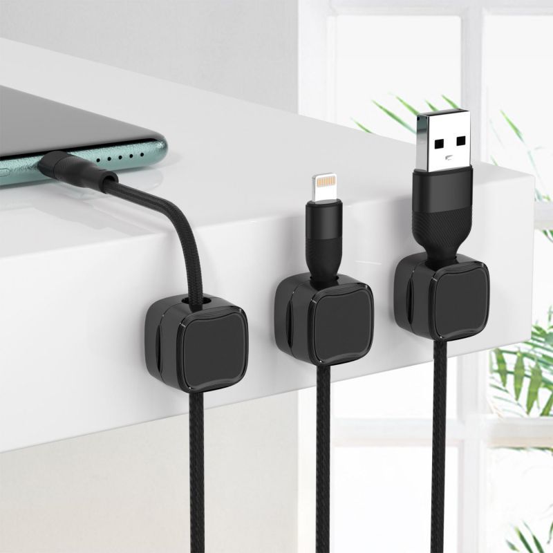 Clips Magnéticos para Cables (6 uds)